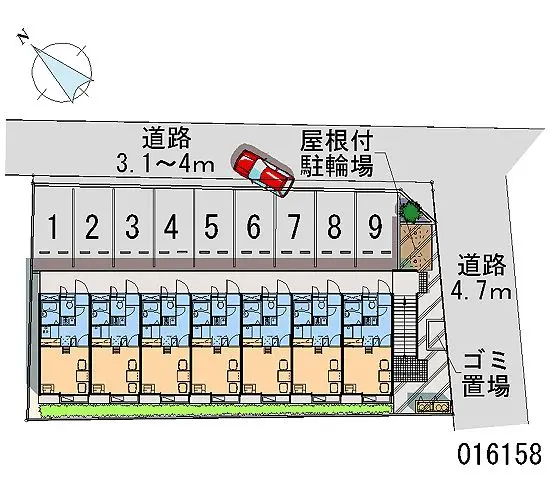 ★手数料０円★小田原市中町２丁目　月極駐車場（LP）